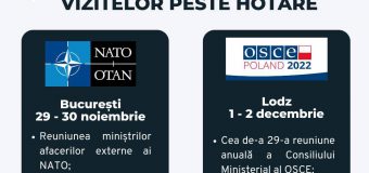 Nicu Popescu va participa la reuniunile miniștrilor de externe ai NATO la București și OSCE la Lodz
