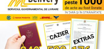 Topul solicitărilor de livrare cu MDelivery este cazierul