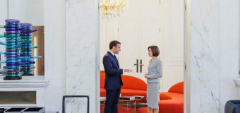 Maia Sandu i-a mulțumit Președintelui Macron pentru primirea călduroasă la Paris