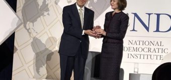 Maia Sandu a primit Premiul pentru Democrație Madeleine K. Albright 2022