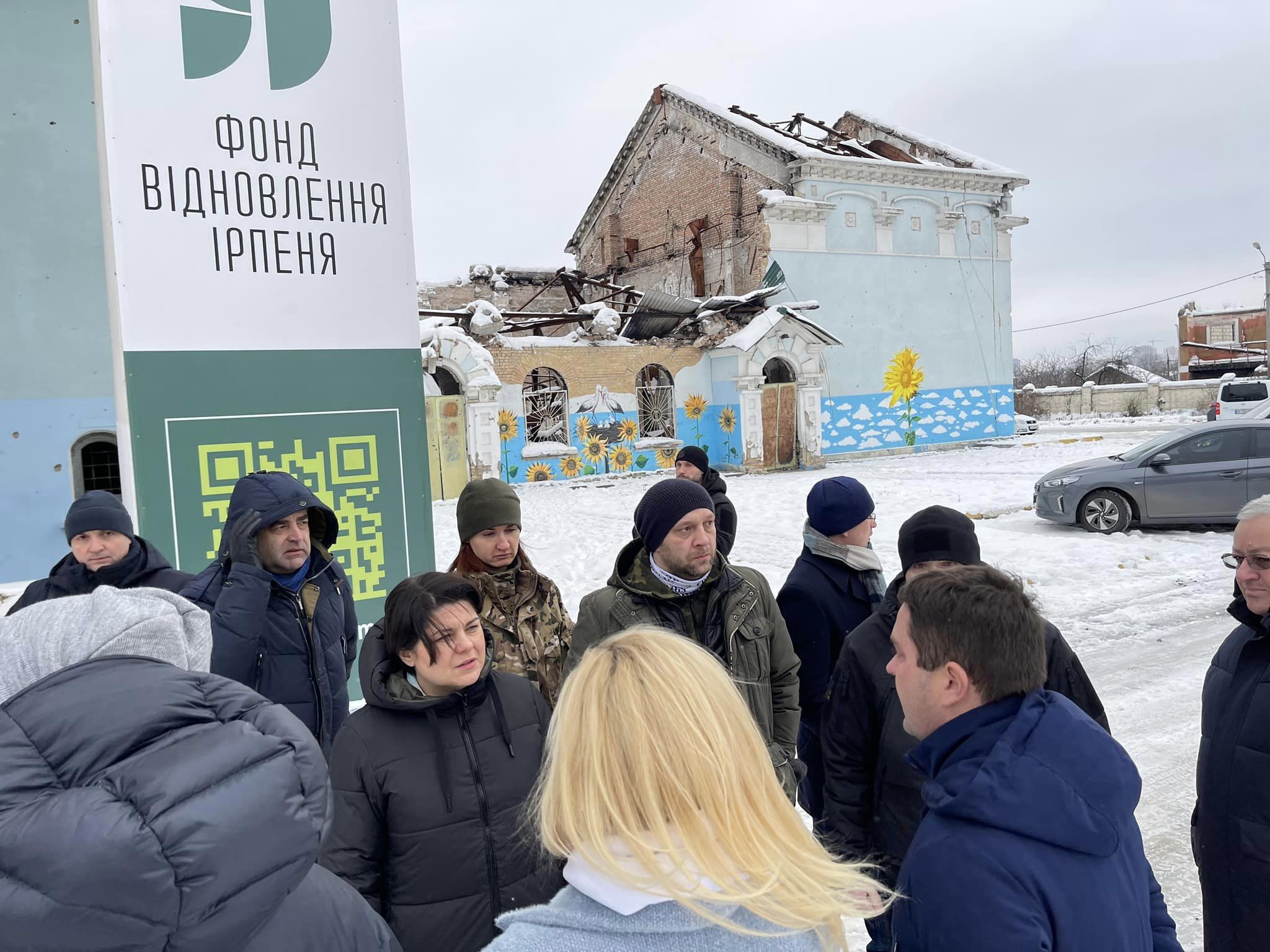 (FOTO) Gavrilița se află la Kiev: „Am văzut cu ochii mei case arse și pustiite”