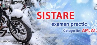 Examenele practice de categoria AM, A1, A2, A sunt sistate temporar