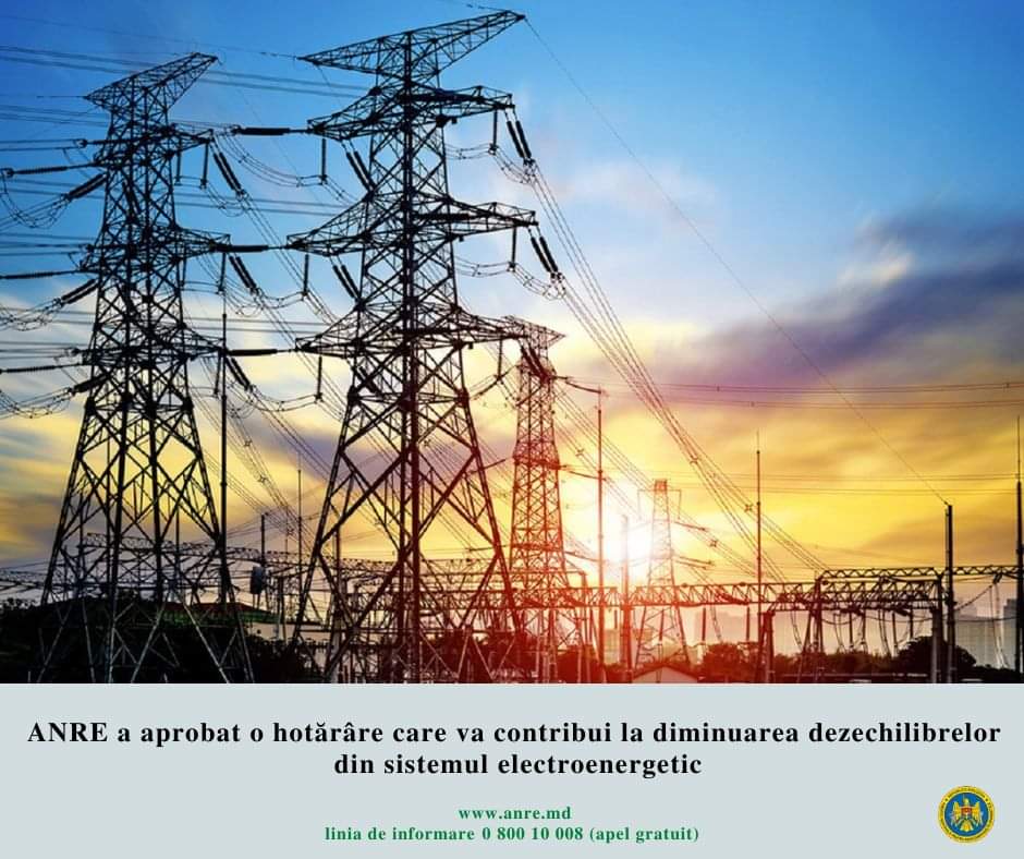 ANRE a aprobat o hotărâre care va contribui la diminuarea dezechilibrelor din sistemul electroenergetic