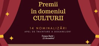 Apel de înaintare a dosarelor pentru Premii în domeniul CULTURII pentru 2022