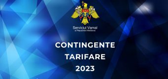 Serviciul Vamal informează despre aplicarea contingentelor tarifare în anul 2023