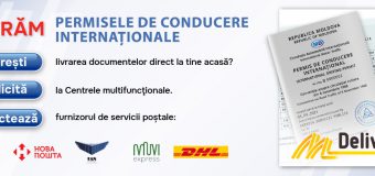Permisele de conducere internaționale pot fi livrate la orice adresă națională sau internațională