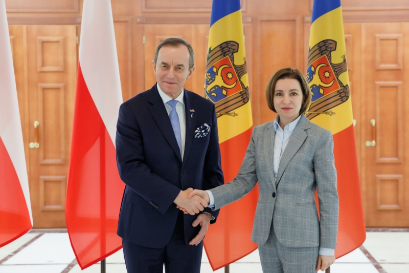 Maia Sandu s-a întâlnit cu o delegație a Senatului Republicii Polone, condusă de Mareșalul Tomasz Grodzki
