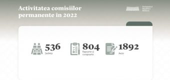 Bilanțul activității comisiilor parlamentare permanente în 2022