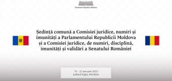 Membrii comisiilor juridice din Parlamentul Republicii Moldova și din Senatul României se vor convoca în ședință comună