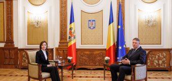 Maia Sandu: Astăzi, mai mult ca niciodată simțim sprijinul puternic al României pentru cetățenii Republicii Moldova