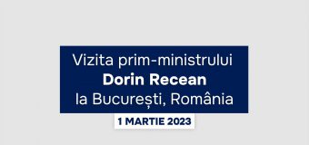 Dorin Recean mâine pleacă în România