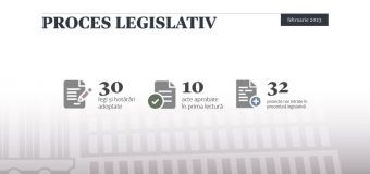 În luna februarie deputații au votat 40 de inițiative legislative