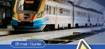 Circulația trenului de pe cursa „Chișinău-Iași” și „Chișinău-Bender-3” va fi temporar suspendată