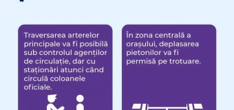 (FOTO) Informație pentru pietoni în zilele desfășurării Summitului CPE