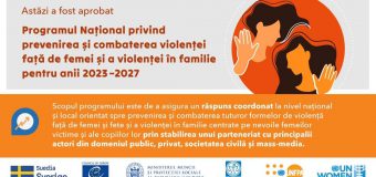 A fost aprobat Programul național privind prevenirea și combaterea violenței față de femei și a violenței în familie pentru anii 2023-2027