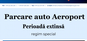 A fost extinsă perioada în care parcarea auto a Aeroportului Internațional Chișinău va avea regim special