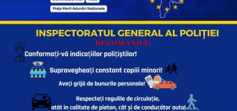 Recomandările Poliției privind Adunarea Națională „Moldova Europeană”