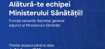 Se caută secretar general adjunct la Ministerul Sănătății