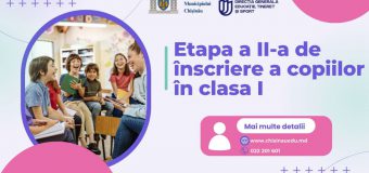 Începe etapa a II-a de înscriere a copiilor în clasa I