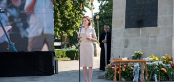Maia Sandu, la evenimentul de comemorare a victimelor regimului stalinist: „Să le onorăm memoria, să le cinstim numele, să ne cunoaștem trecutul”
