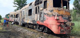 CFM, despre incendiul unui vagon de tren: Cauzele urmează a fi stabilite de o comisie specială