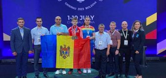 Primele victorii ale tinerilor sportivi ai Republicii Moldova – 9 medalii – 4 de aur, 3 de argint și 2 de bronz la Campionatul European de Haltere cu vârsta U15, de la Chișinău