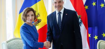 Maia Sandu: Contăm pe sprijinul Austriei pentru a convinge comunitatea europeană că Moldova își ia în serios angajamentele