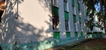 Pompierii au intervenit la stingerea unui incendiu la Institutul Oncologic