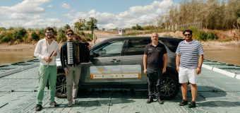 Flashmob muzical la podul de pontoane Leova-Bumbăta