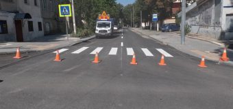 Lucrările de reparaţie a străzii Alexandru cel Bun din Capitală sunt la final