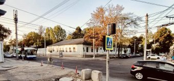 Trafic suspendat la intersecția străzilor București și Tighina