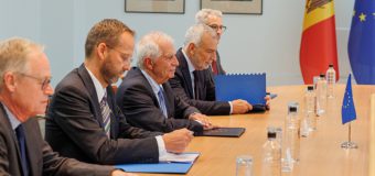 Maia Sandu în discuții cu Înaltul reprezentant al UE, Josep Borrell