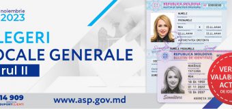 Eliberarea actelor de identitate și înregistrarea la reședința temporară în ziua desfășurării turului al doilea de scrutin