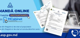 8 documente pot fi comandate și primite instantaneu, în format electronic, în cabinetul personal al cetățeanului