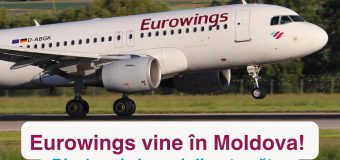 Compania low-cost Eurowings vine în Republica Moldova