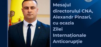 Alexandr Pînzari: Suntem determinați să combatem în continuare actele de corupție sistemică ce afectează direct cetățenii țării