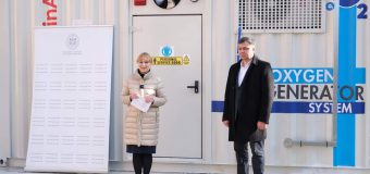 O stație de producere a oxigenului medical a fost inaugurată la Spitalul raional Cimișlia