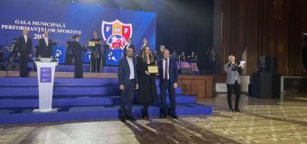 Naționala de fotbal a Moldovei, premiată pentru realizări deosebite la Gala Municipală a Performanțelor Sportive