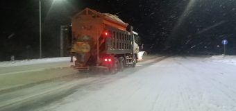 Tehnica specială a intervenit pe timpul nopții cu lucrări de patrulare, combatere a lunecușului și deszăpezire în unele raioane