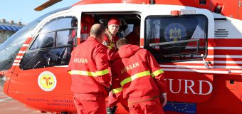 Un tânăr din nordul țării, care a suferit diverse traumatisme în urma unui accident rutier – transportat la Chișinu cu SMURD