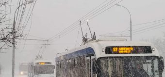 Circulația troleibuzelor în Chișinău este afectată