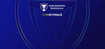 Cupa Moldovei Moldtelecom. A fost stabilit programul meciurilor din sferturile de finală