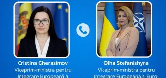 Cristina Gherasimov a avut o discuție cu viceprim-ministra pentru Integrare Europeană și Euro-Atlantică a Ucrainei