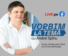 Andrei Spînu lansează propria emisiune online