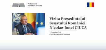 Președintele Senatului României, Nicolae-Ionel Ciucă, așteptat în vizită la Chișinău