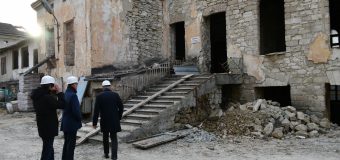 (FOTO) Ministrul Prodan a vizitat șantierul de restaurare a blocului „B” al Muzeului Național de Istorie