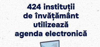 Peste 400 instituții de învățământ au agendă electronică