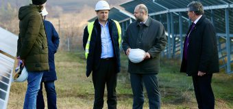 Ministrul Parlicov a vizitat un parc fotovoltaic din Iargara, Leova