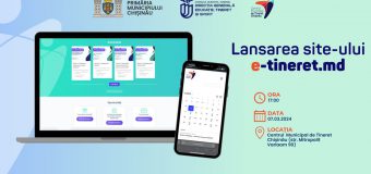 Primăria Chișinău lansează pagina web e-tineret.md