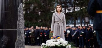 Maia Sandu a comemorat eroii căzuți în conflictul armat de pe Nistru